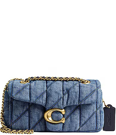 COACH Tabby 20 Quilted Denim Shoulder Bag - Indigo Denim | Dillard's