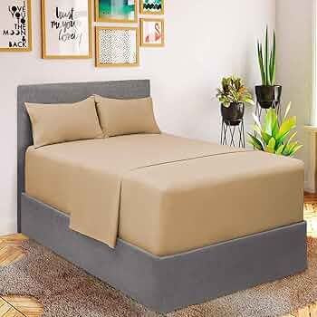 Mellanni Extra Deep Pocket King Size Sheets - Hotel Luxury 1800 Bedding Sheets & Pillowcases - Ex... | Amazon (US)