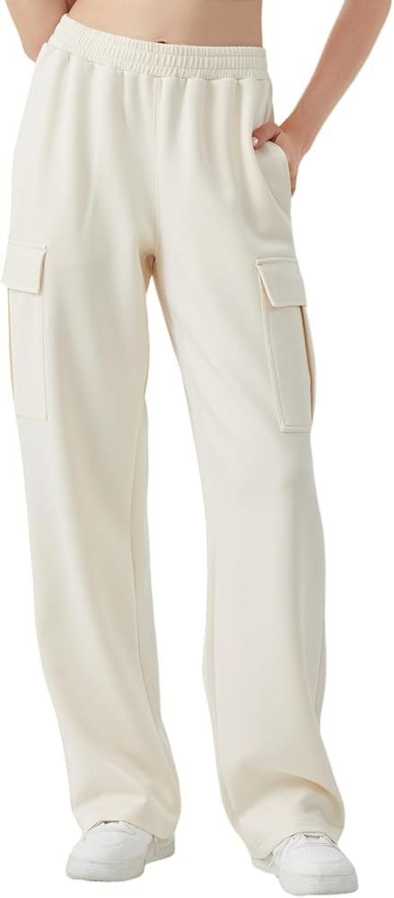 TTZ Women’s Tall Cargo Sweatpants 32"/34" Inseam Extra Long Soft Stretch Lounge Pants for Tall ... | Amazon (US)