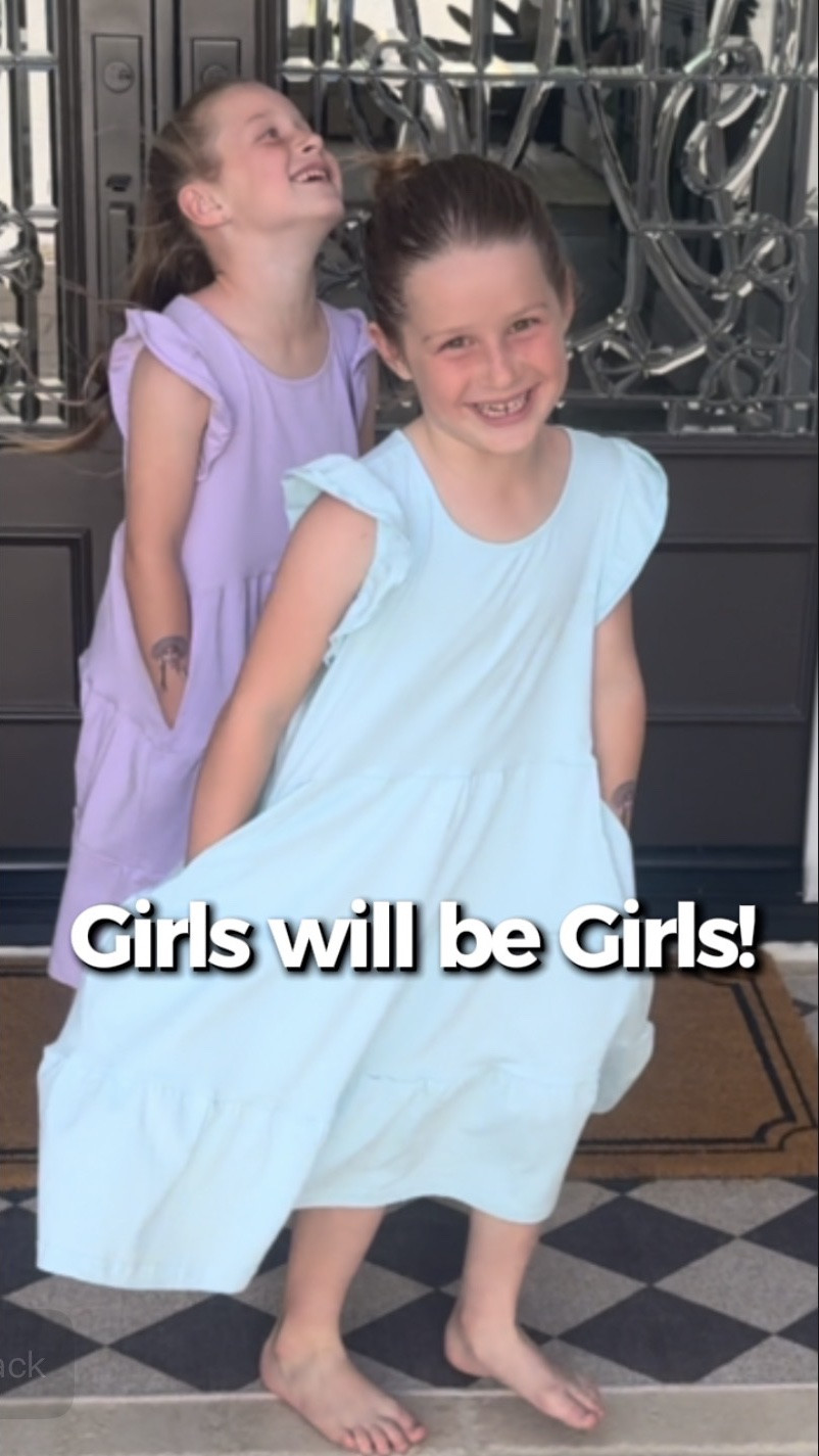 Tiny twirls, butterfly sleeves, and the sweetest little blue dresses 💙✨ These AUSELILY cotton t-shirt dresses are giving comfy + adorable all in one! My granddaughters loved the soft feel, flowy layered skirt, and fun twirl factor. The round neck and flutter butterfly sleeves make these perfect for summer outings, family photos, playdates, and all the sweet memory-making moments.

If you’re looking for an easy dress that’s cute, comfy, and granddaughter approved… this one is it 💫 Shop the blue dress and more favorites on my LTK!#AUSELILY #GranddaughterStyle #TwirlDress #KidsFashion #SummerStyle #MatchingMoments #LittleFashionista #AmazonFinds #MidiDress #ButterflySleeves #EverydaywithRhonda

#LTKKids