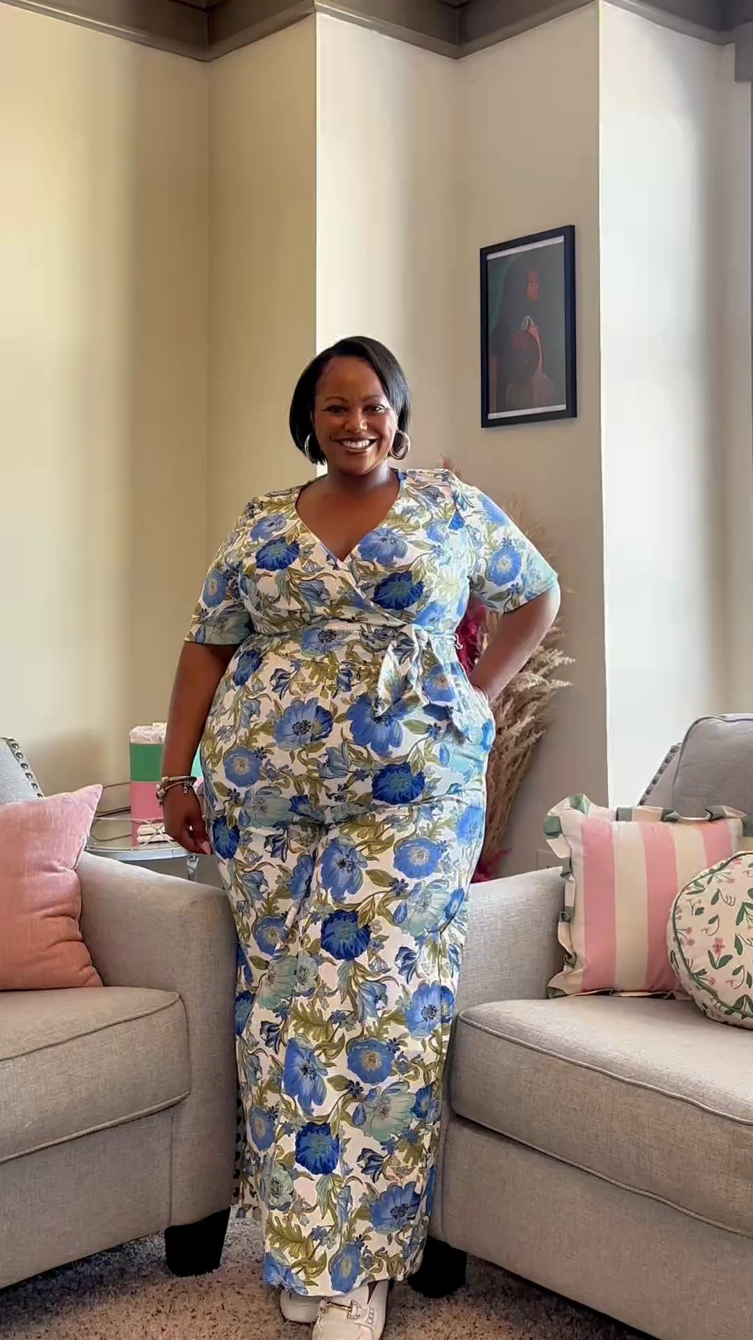 This jumpsuit is perfect for a spring wedding or spring garden event!  

#LTKMidsize #LTKBeauty #LTKPlusSize