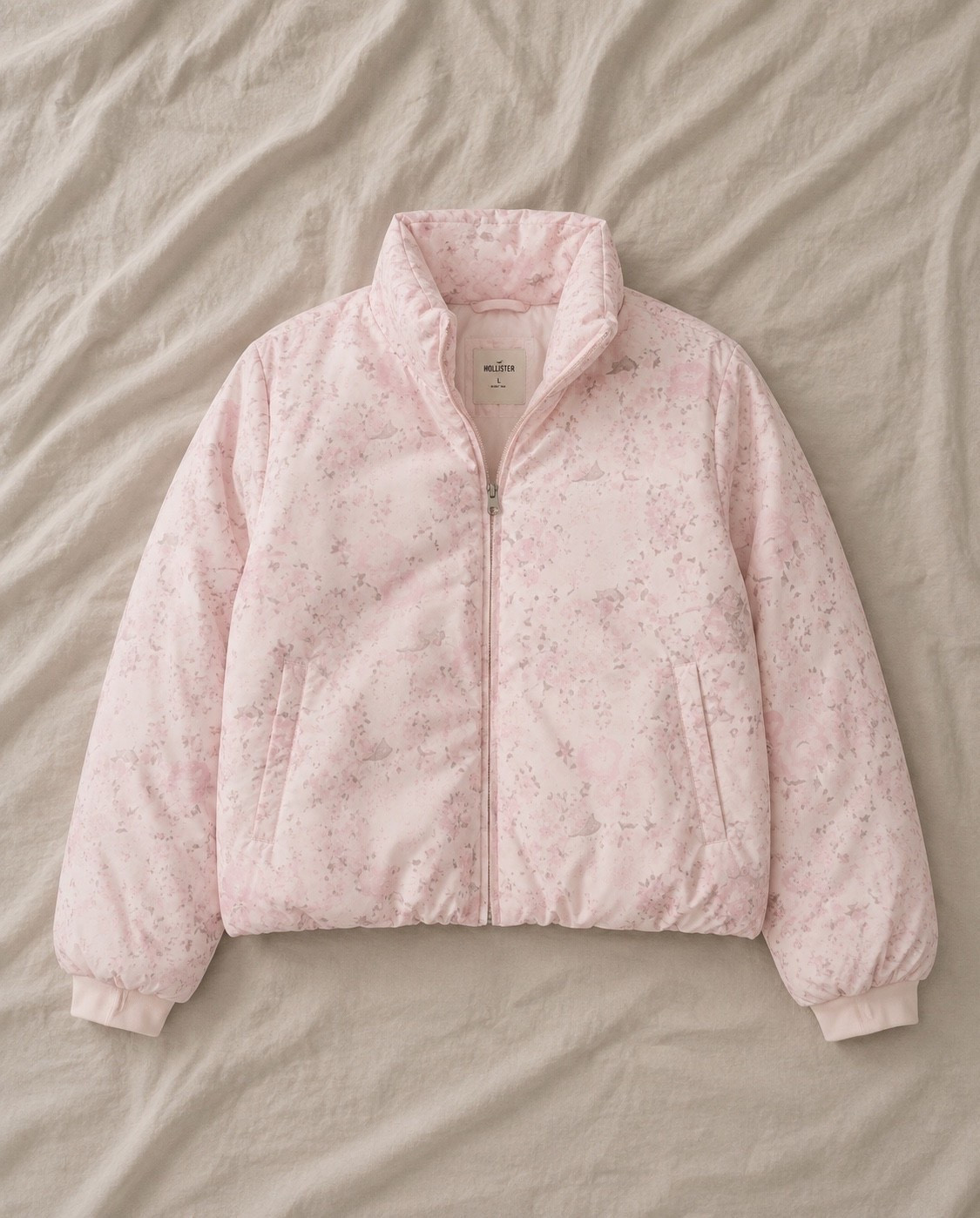 Hollister puffer jacket now $24 originally $75