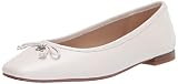 Sam Edelman Women's Jillie Ballet Flat Bright White 8.5 Medium | Amazon (US)