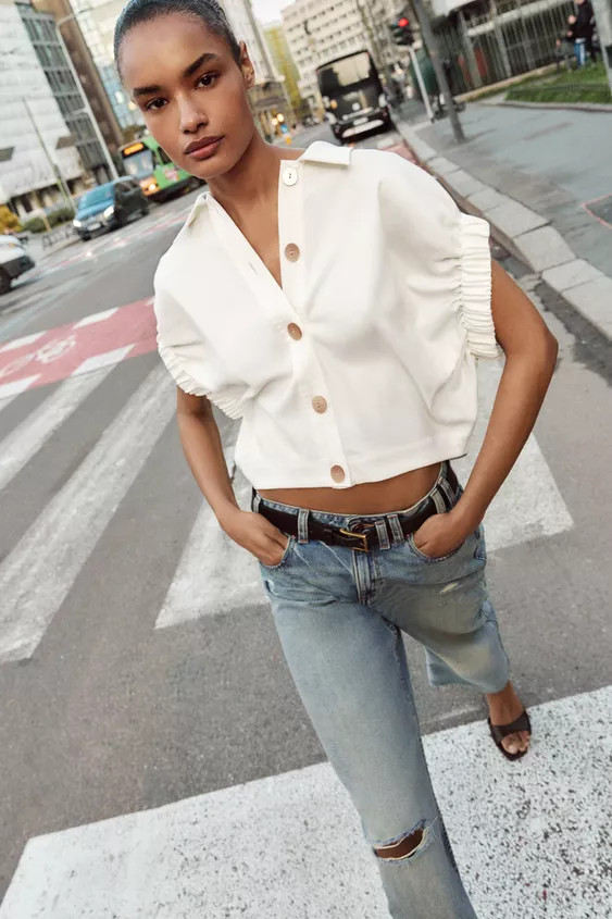 WIDE ARMHOLE SHIRT | Zara UK