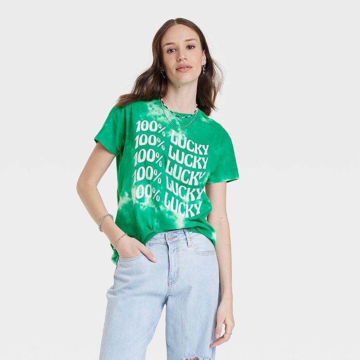 Women's Lucky Graphic Sweater - Green 3x : Target