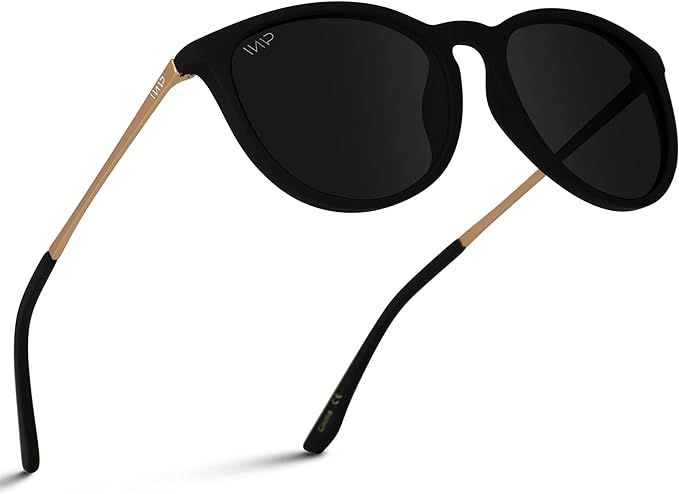 WMP Eyewear Round Sunglasses | Polarized UV Protection | Trendy Sunglasses for Women | Retro Desi... | Amazon (US)