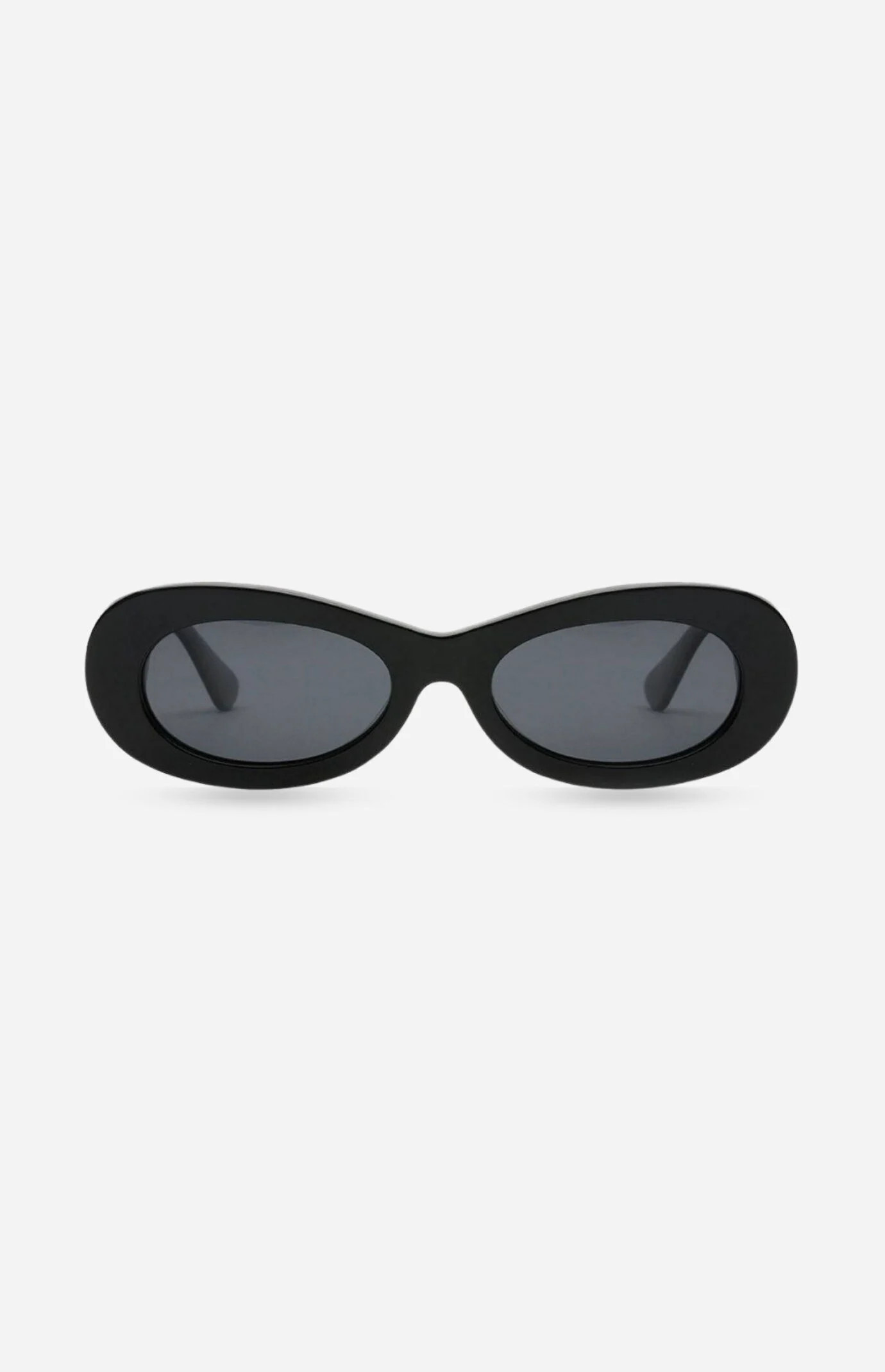 INDY Sunglasses SoHo Black Oval Sunglasses | PacSun