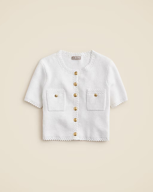 Short-sleeve sweater lady jacket | J. Crew US
