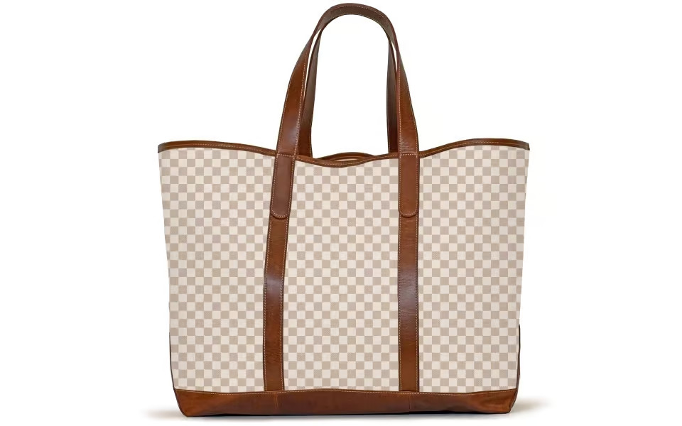 St. Charles Yacht Tote - Leather Patch | Barrington Gifts