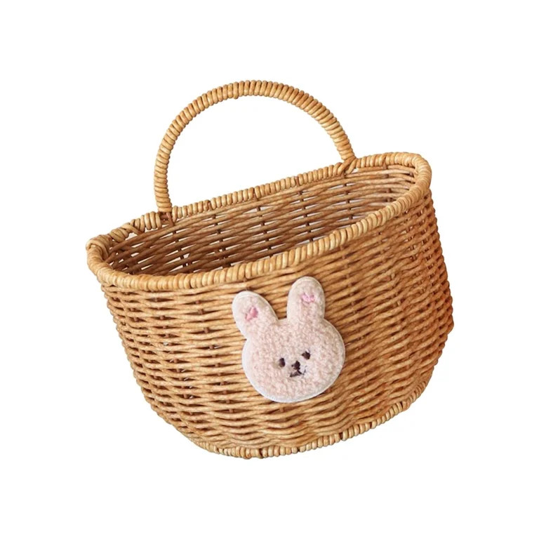 perfk Hanging Storage Basket Decoration Wall Mount Basket for Toys Sundries Potato rabbit | Walmart (US)