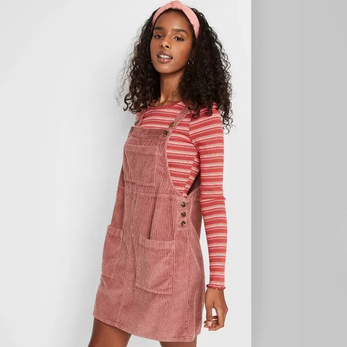 Women's Sleeveless Cord Pinafore - Wild Fable™ | Target