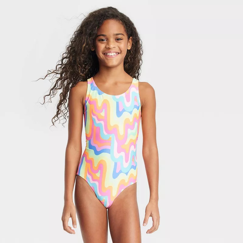 Girls' Sunshine & Rainbows Swimwear Set - Cat & Jack™ | Target