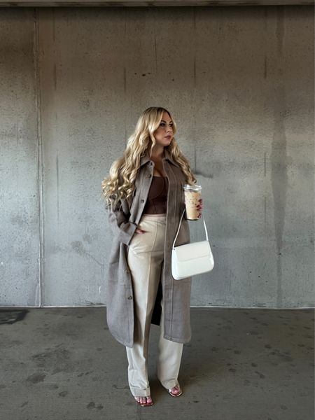Beige and brown winter minimalist outfit. Oak + Fort outfits

#LTKstyletip #LTKsalealert #LTKSeasonal