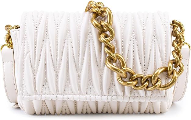 Montana West Quilted Handbags for Women Crossbody Bags Trendy Small Purses and Top Handle Handbag... | Amazon (US)