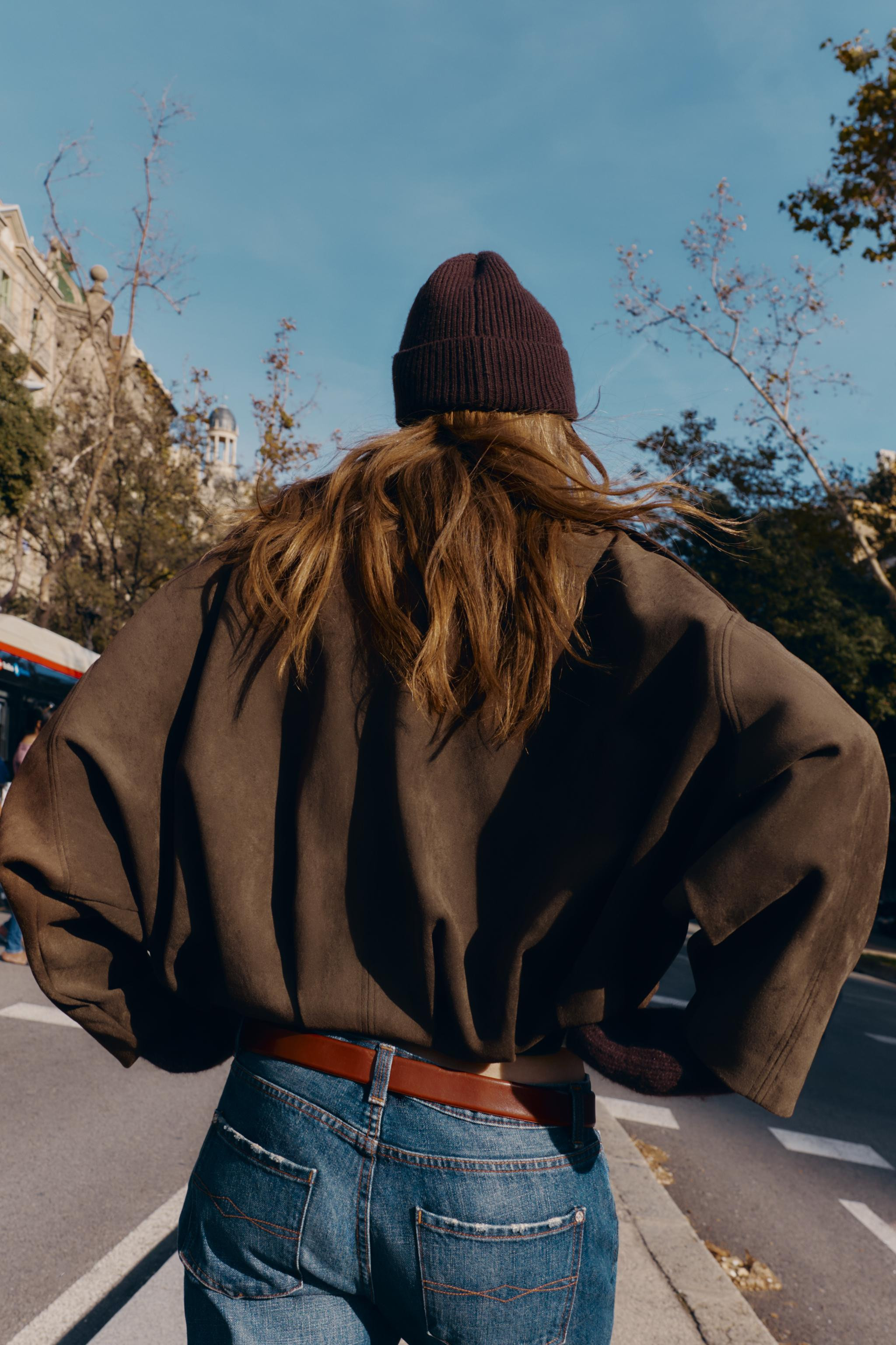 SUEDE EFFECT BOMBER JACKET | Zara US