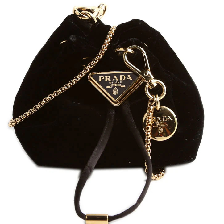 1NR016 Velvet Mini Bucket Pouch Black | Keeks Designer Handbags