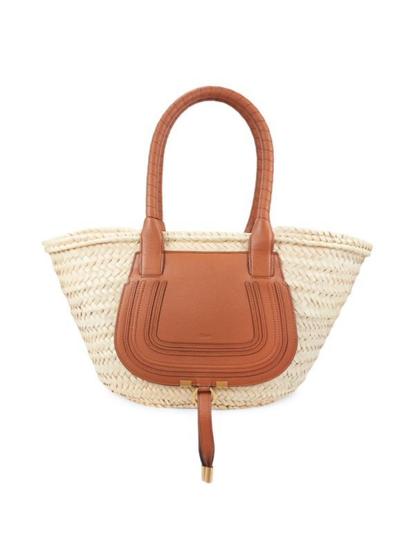 Raffia & Leather Tote | Saks Fifth Avenue OFF 5TH