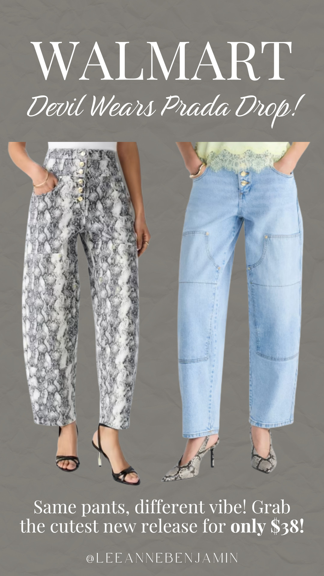 The cutest new devil wears prada pants from Walmart! 

 #LTKootd #LTKOver40 #LTKMidsize