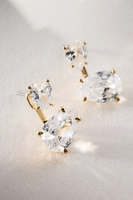 NADRI Pear Stone Front-Back Earrings | Anthropologie (US)