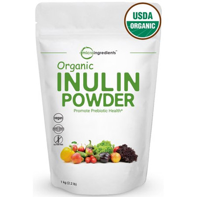 Premium Pure Organic Inulin FOS Powder, 1 Kg/2.2 Pound
