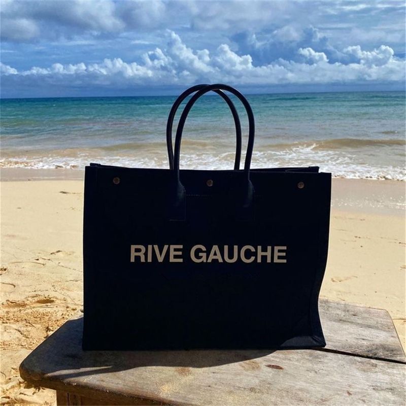 trend Women handbag Rive Gauche Tote shopping bag handbags top linen Large Beach bags Designer tr... | DHGate