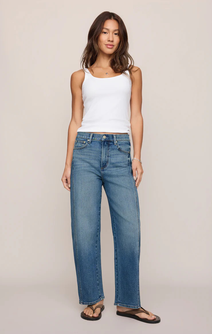 Luna High Rise Bowed Denim Pant | Z Supply
