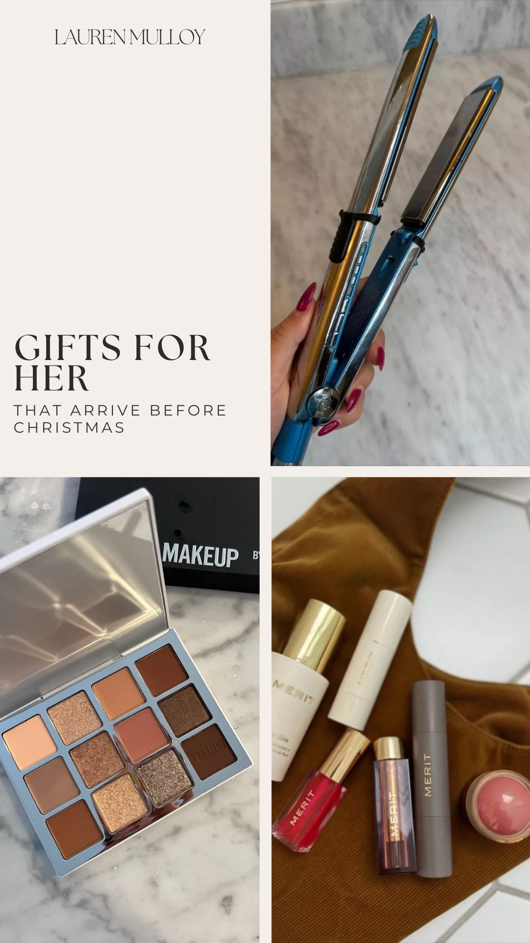 Gifts for her that will arrive before Christmas!!

gift guide, sephora, beauty finds, merit beauty, watchnow, haircare, gifts for mom, gifts for sister, makeup routine, lauren mulloy 

 #LTKGiftGuide #LTKHoliday #LTKSaleAlert