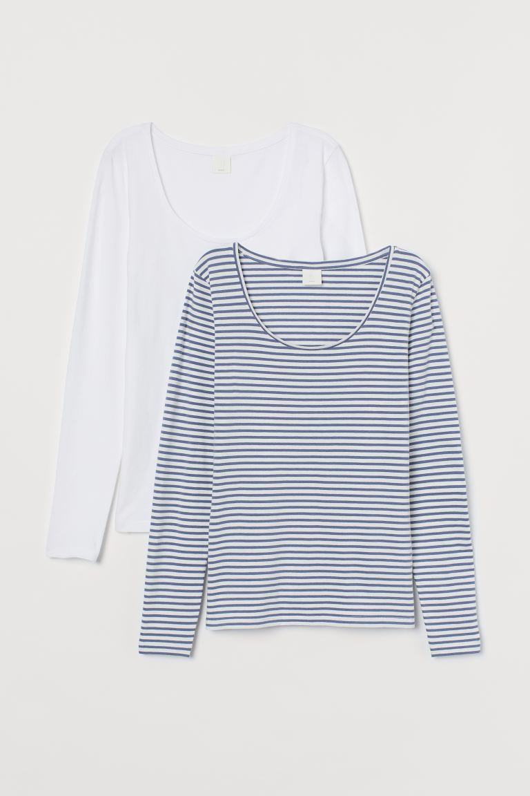 2-pack Jersey Tops | H&M (US + CA)