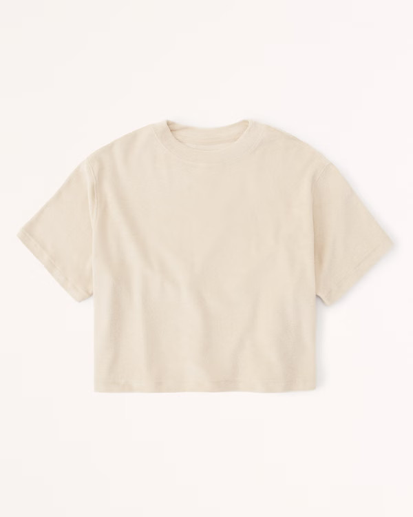 Women's Towel Terry Crew Tee | Women's New Arrivals | Abercrombie.com | Abercrombie & Fitch (US)