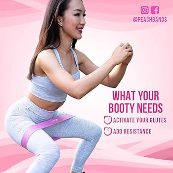 Peach Bands Hip Band Set - Fabric Resistance Bands - Exercise Bands for Leg and Butt Workouts | Amazon (US)