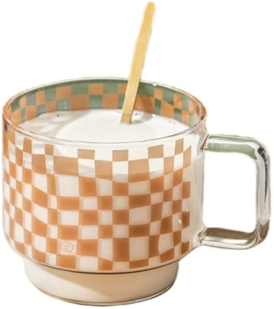 RYUHYF Mug Cup, Glass Cup,Coffee Tea Cup,Milk Cup,Juice cup,Lovers Cups,Set 1 Pieces, Microwave a... | Amazon (US)