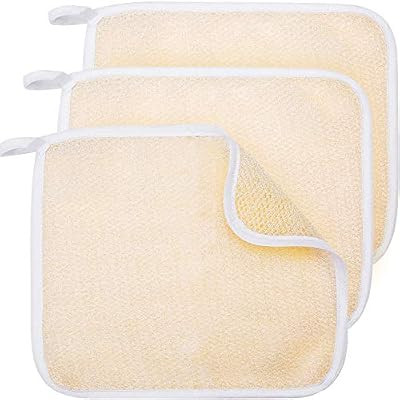 Exfoliating Face and Body Wash Cloths Towel Soft Weave Bath Cloth Exfoliating Scrub Cloth Massage... | Amazon (CA)