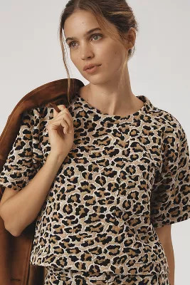 Maeve Knit Boxy Tee | Anthropologie (US)