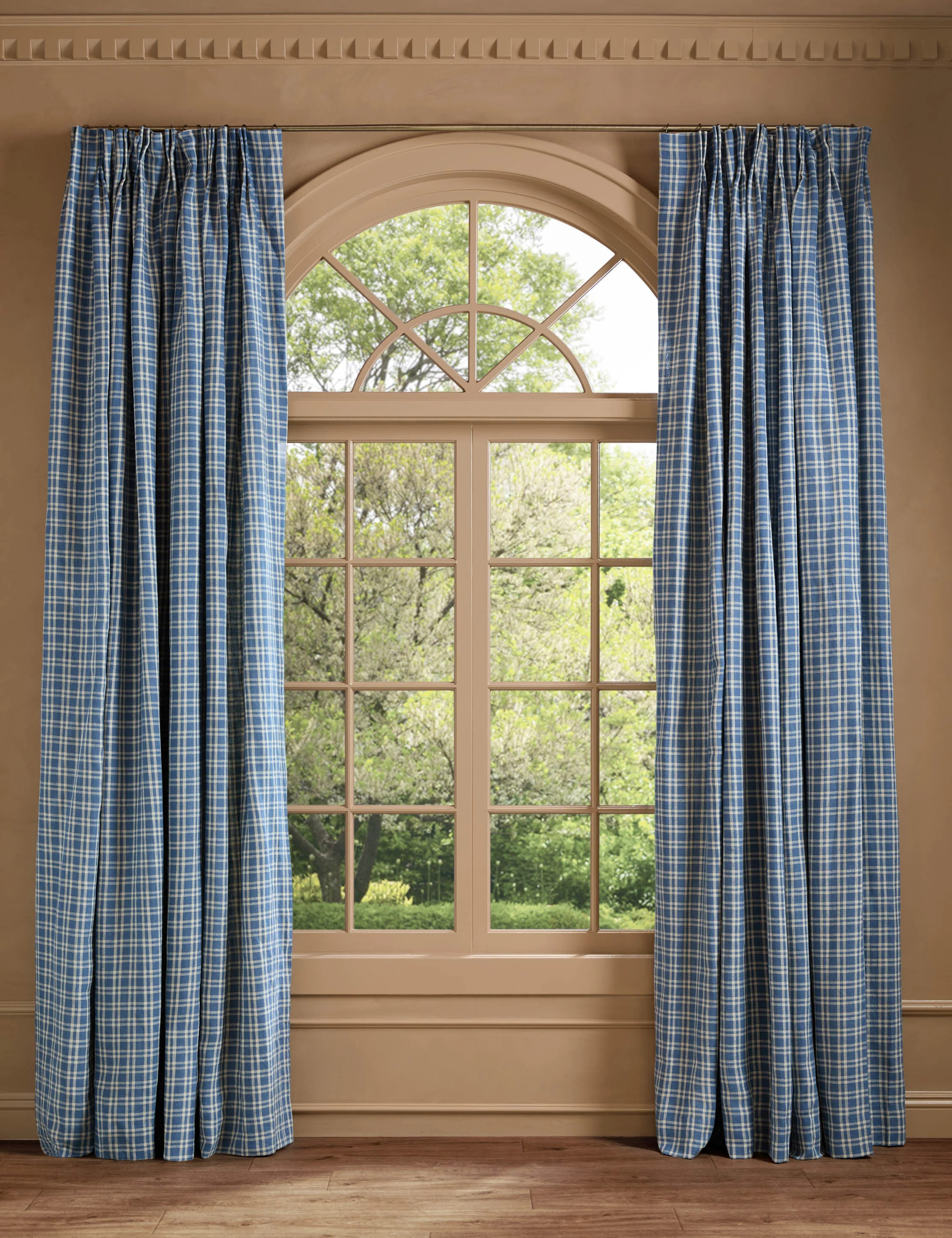 Kemper Pleated Linen Curtain Panel by Heidi Caillier | Lulu and Georgia 