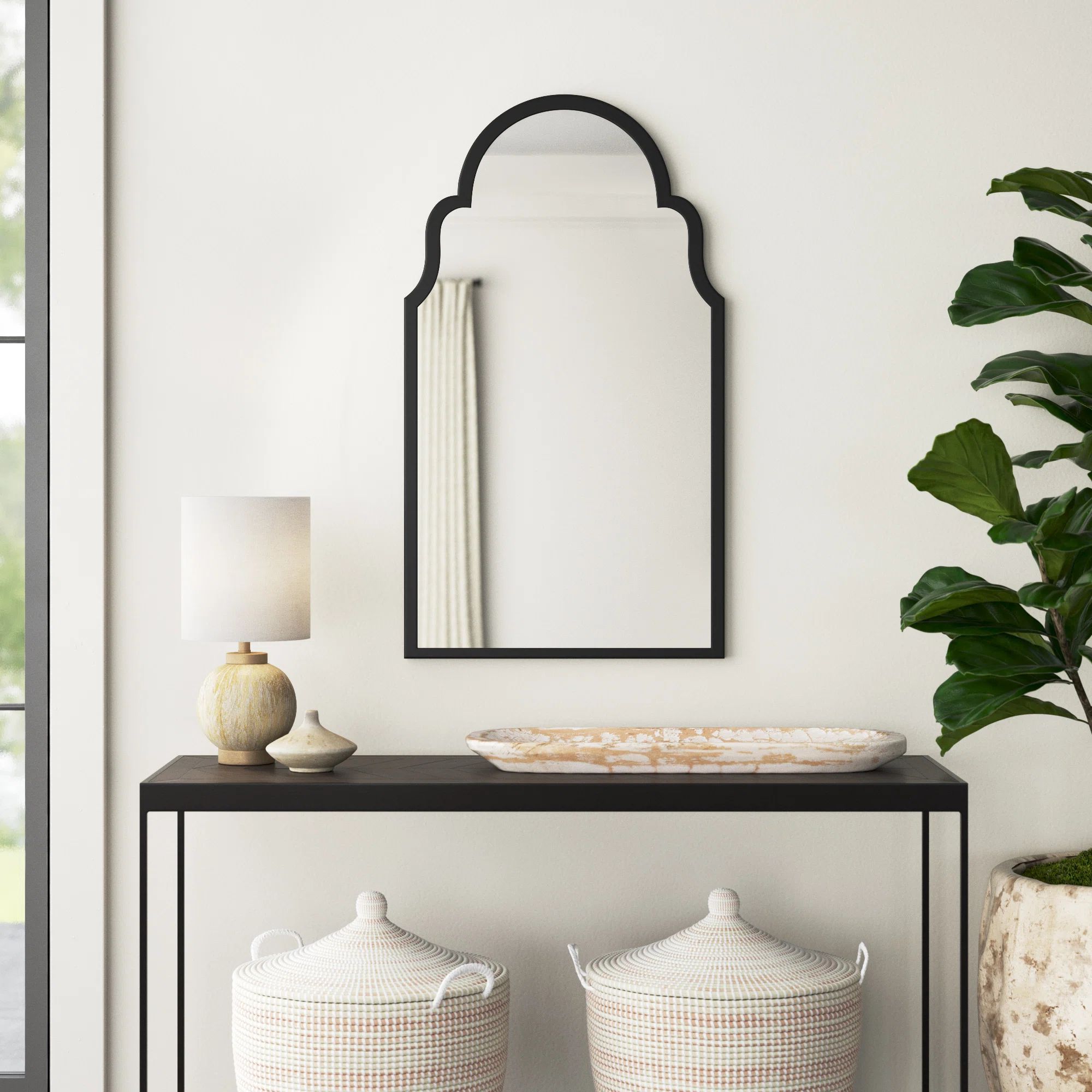 Greyleigh™ Zamora Metal Arch Wall Mirror & Reviews | Wayfair | Wayfair North America