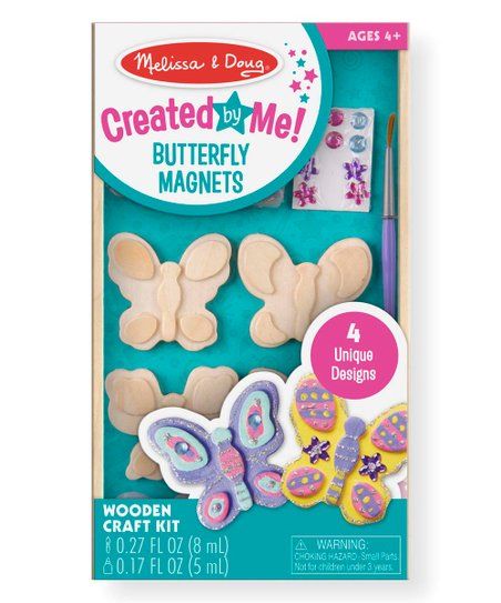Melissa & Doug Created by Me Wooden Butterfly Magnets Kit | Zulily