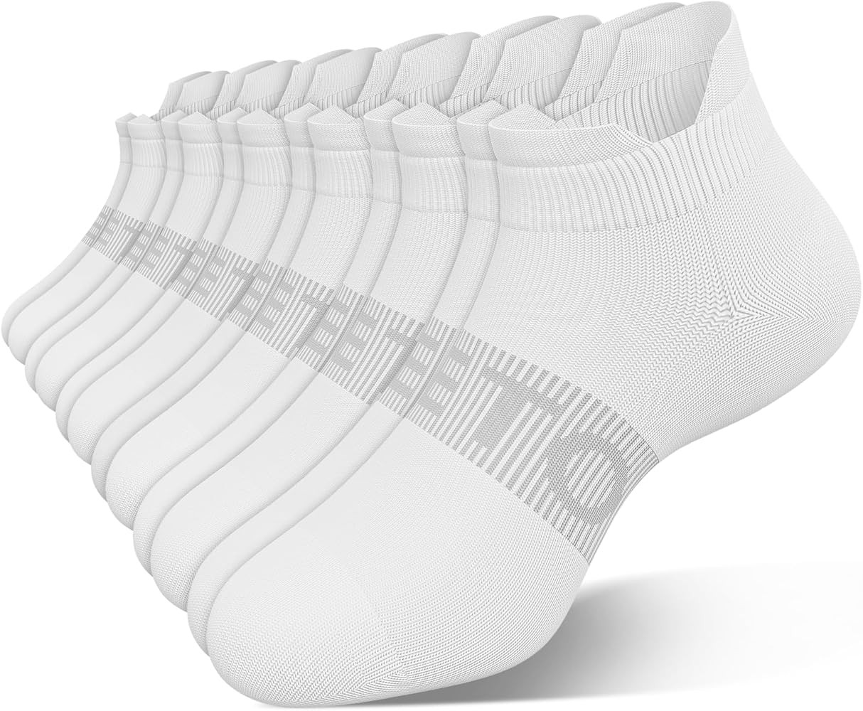 6 Pairs Ankle Compression Socks Men Women 15-20 mmHg Low Cut Athletic Running Arch Support for Tr... | Amazon (US)