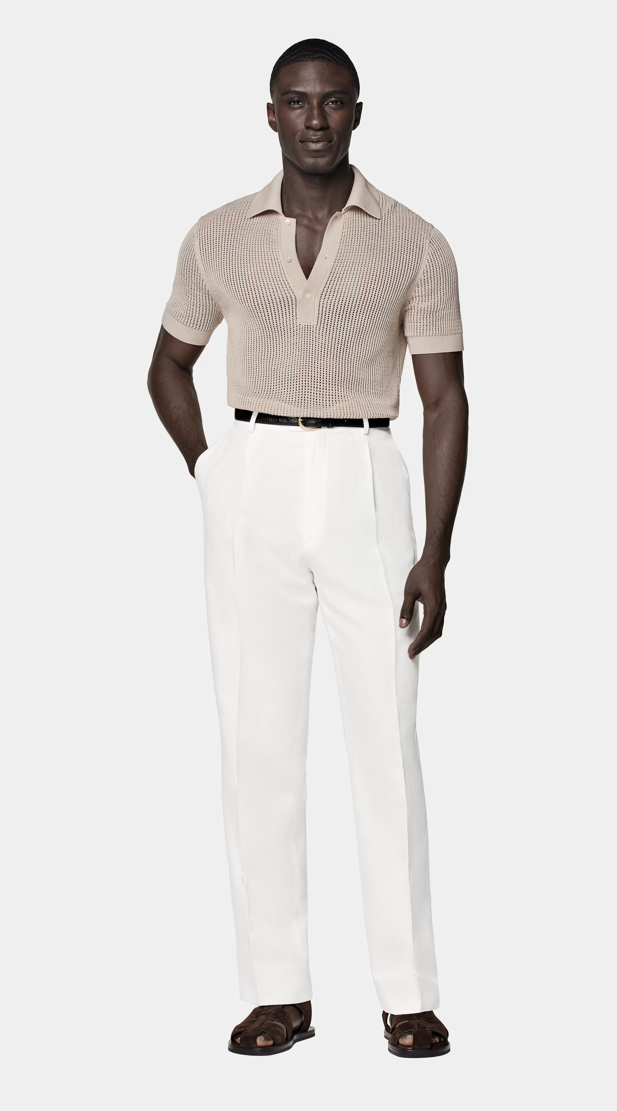 Sand Crochet Polo | Suitsupply (US)