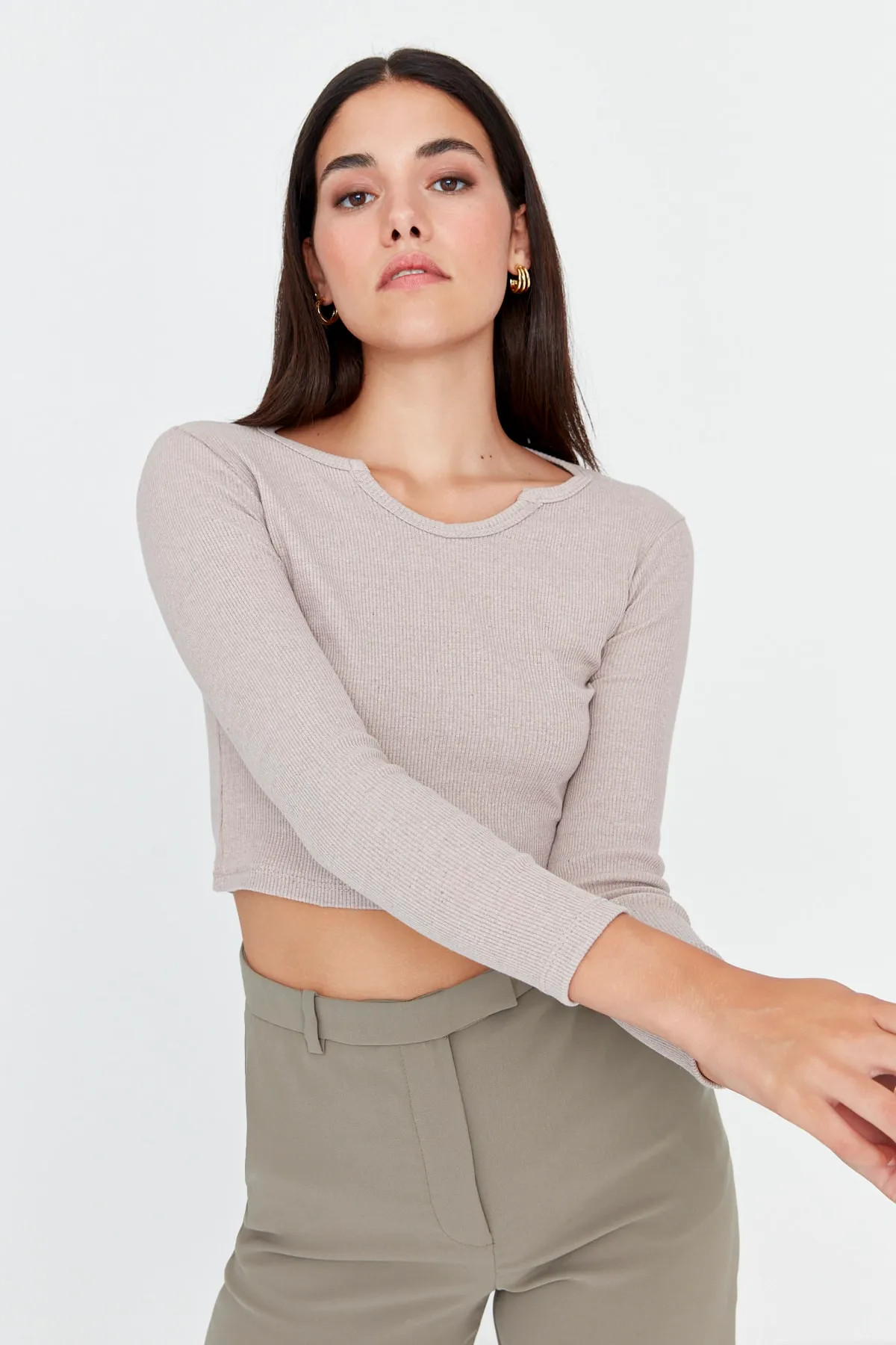 Bluse - Braun - Slim | Trendyol DE