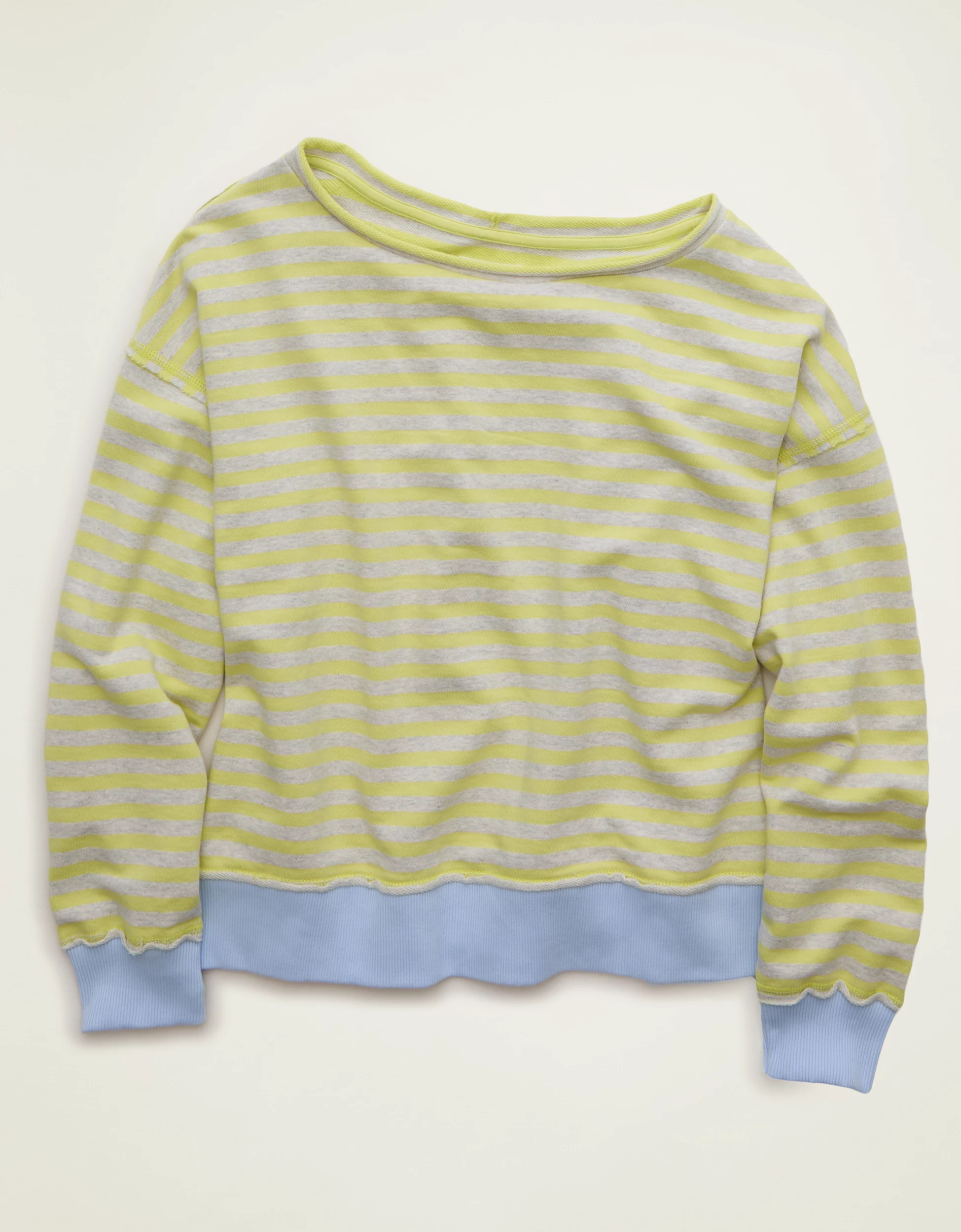 AE On a Roll Off-the-Shoulder Sweatshirt | American Eagle Outfitters (US & CA)