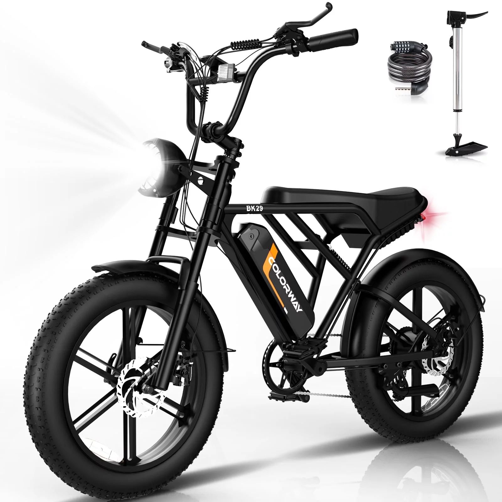 COLORWAY 750W Electric Bike for Adults,20X4.0 Fat Tire Off-Road E bike,48V/15Ah Battery Snow Beac... | Walmart (US)