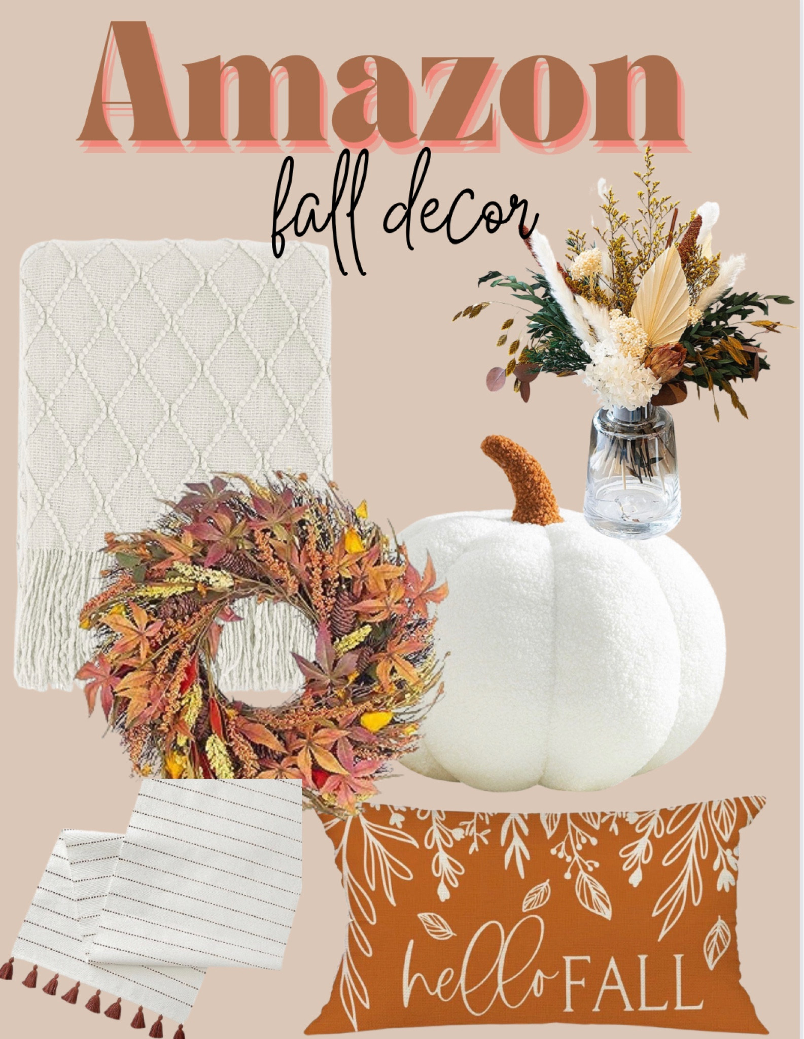 Amazon fall home decor 

Home decor, fall home decor, fall patio decor, fall home, wreath, door hanger, candle, kitchen, boho, bohemian, Halloween decor, amazon home, found it on amazon, fall decor, throw pillow, living room decor, bedroom decor, modern, organic modern, French country, orange, leaves, tablescape, patio decor, shelf styling, shelf decor, pottery barn dupes, pottery barn inspired, shaped throw pillows, pumpkin pillow, fall pillow
#amazon #falldecor #fallhomedecor

#LTKhome #LTKSeasonal #LTKunder100