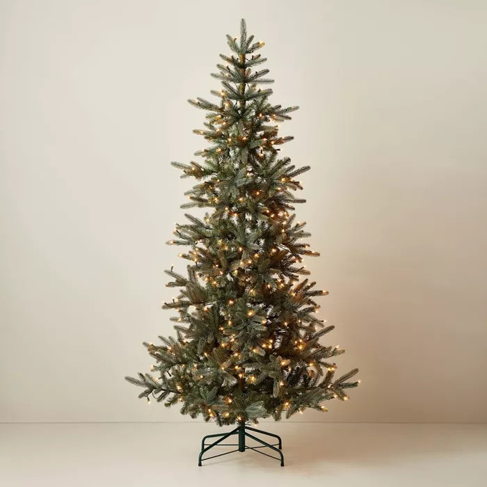 Pre-Lit Artificial Pine Christmas Tree - Hearth & Hand™ with Magnolia | Target