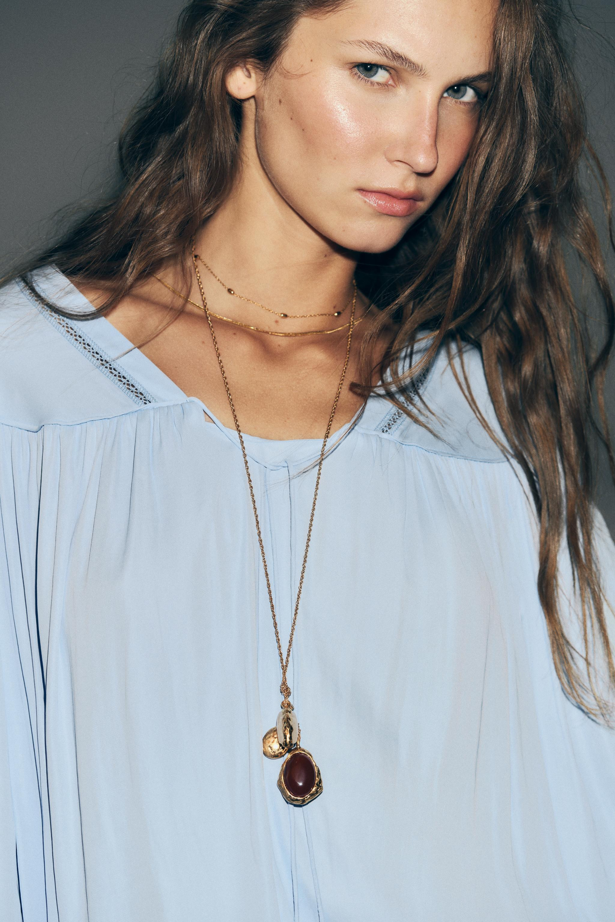 PACK OF 2 STONE NECKLACES | Zara UK