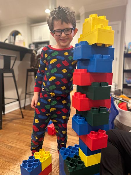 Life size Lego building blocks and matching pajamas 🧱💛

#LTKGiftGuide #LTKkids #LTKfindsunder50