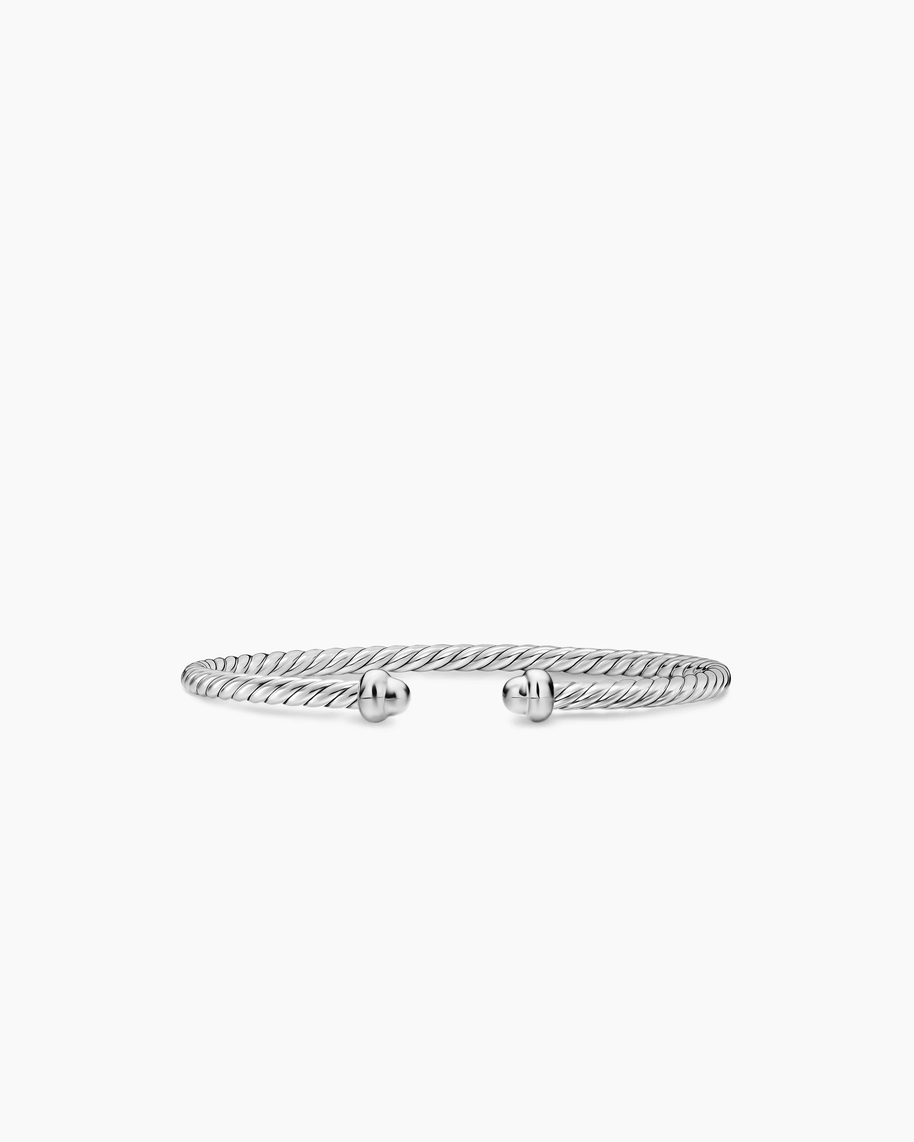 David Yurman | Micro Cable Flex® Teen Bracelet in Sterling Silver, 2.6mm | David Yurman