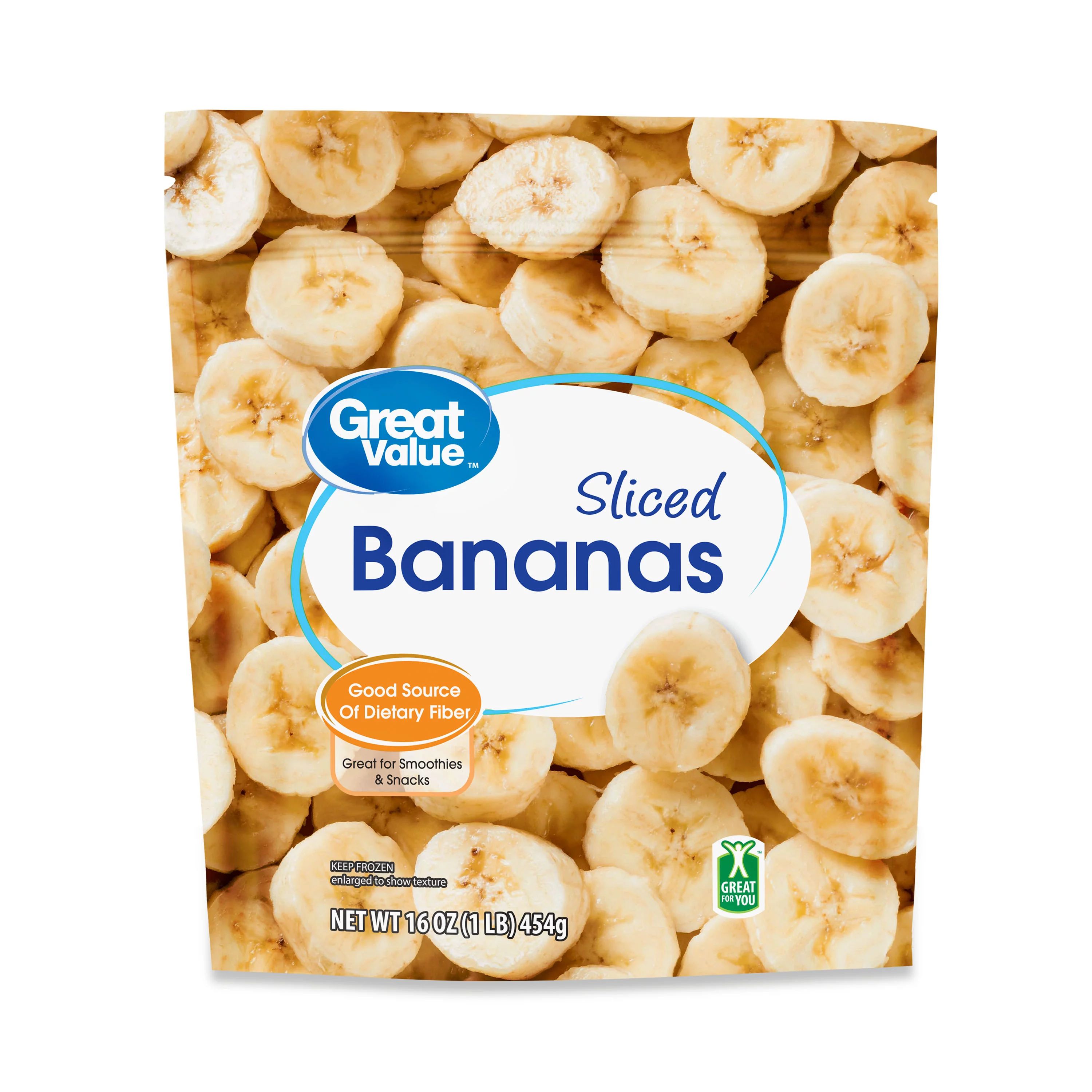Great Value Sliced Bananas, 16 oz (Frozen) - Walmart.com | Walmart (US)