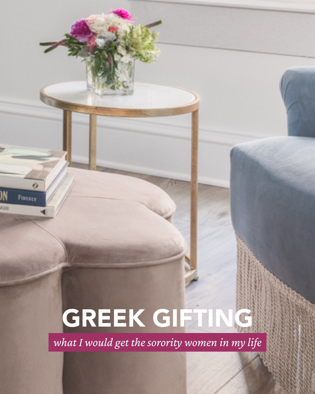 Gifting made easy for the greek women in your life. 🌟

✨ Greek Letters Makeup Bag
✨ Tart By Taylor Trinket Tray 
✨ Greek Letters Hook Pillow

#LTKGiftGuide #LTKHoliday