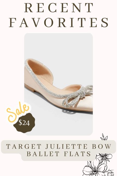 Love these shoes from Target! Would be perfect for the holiday season!

LTKGiftGuide / LTKsalealert / LTKstyletip / ltkfindsunder50 / ltkfindsunder100 / LTKwedding / fall wedding guest / wedding guest shoes / wedding guest / shoes / ballet flats / shoes with bows / gold shoes / gold ballet flats / flats / target / target finds / target shoes / shoes / silver ballet flats / black ballet flats / red ballet flats 

#LTKHoliday #LTKshoecrush #LTKSeasonal