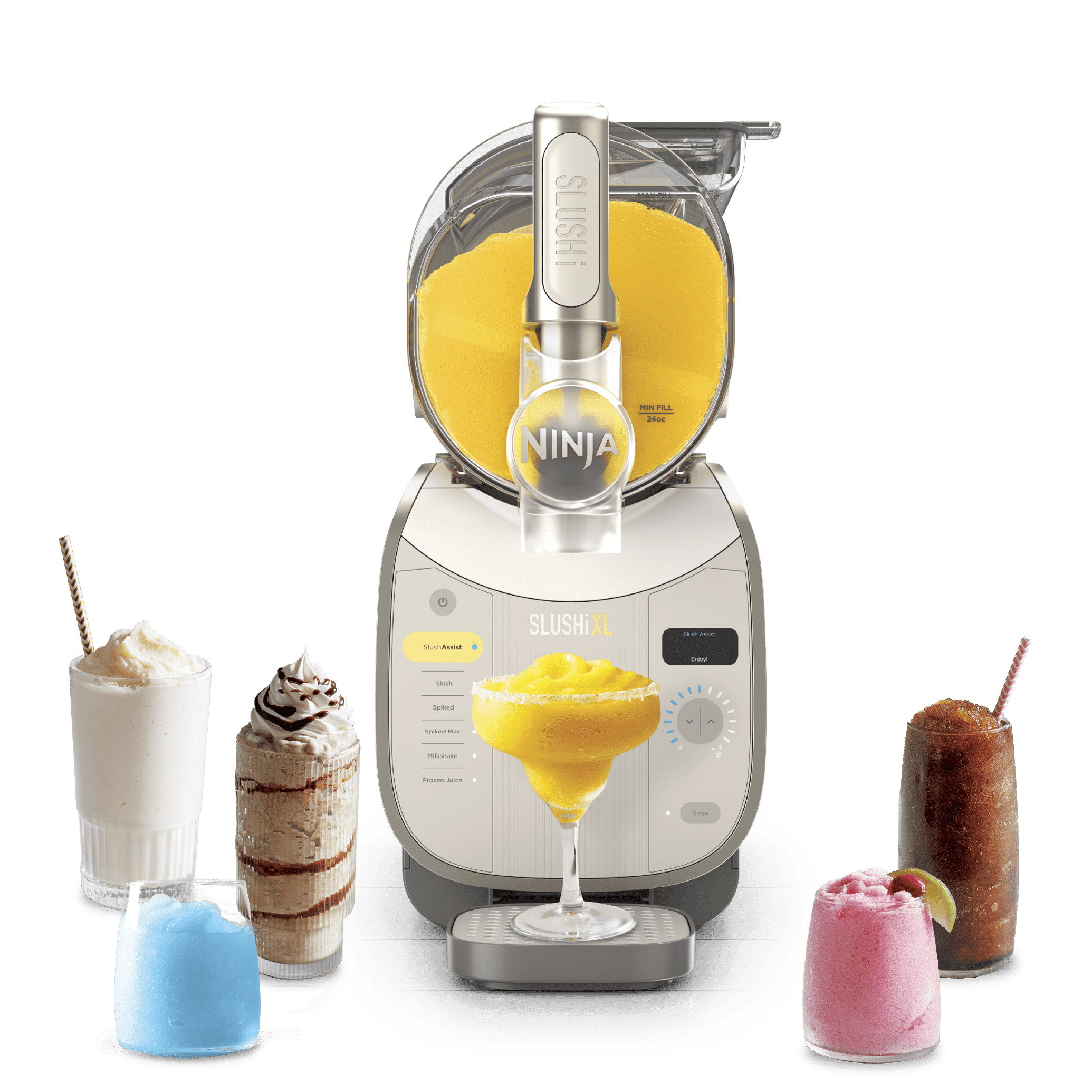 Ninja SLUSHi XL Smart Frozen Drink Maker, 128 oz, Crema | FS601BR | SharkNinja | SharkNinja